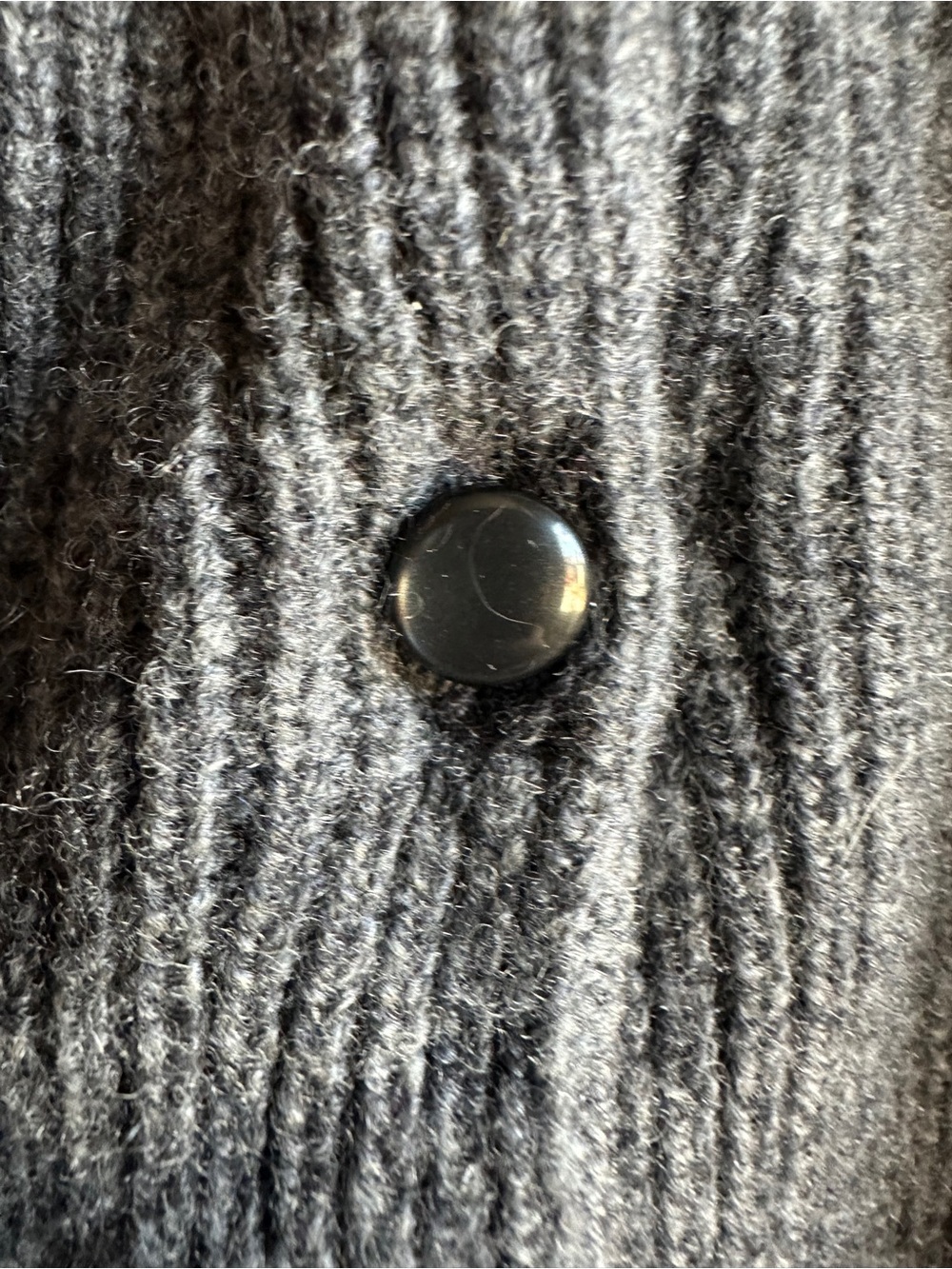 Caslon Wool Cashmere Cardigan Gray Minimalist Quiet Luxury 90s Classic Knit Sz S - Picture 6 of 10